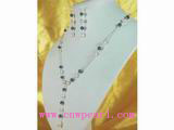 wholesale 7-8mm pearl jewelry necklace&crystal beads set